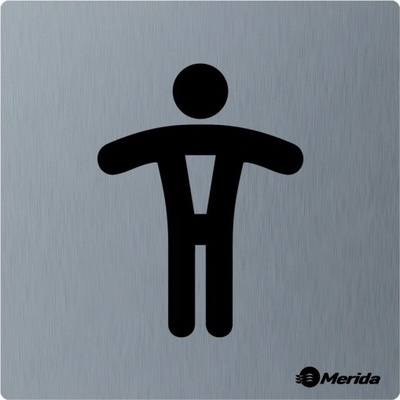 Merida Piktogram z nerez oceli STELLA mat-WC páni