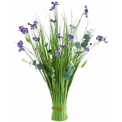 Okrasná tráva svazek, fialové květy 70 cm