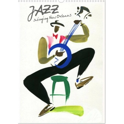 JAZZ swinging New Orleans Wall DIN A3 portrait, CALVENDO 12 Month Wall 2026