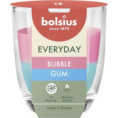 Bolsius Everyday Duotone Bubble Gum 70 x 80 mm