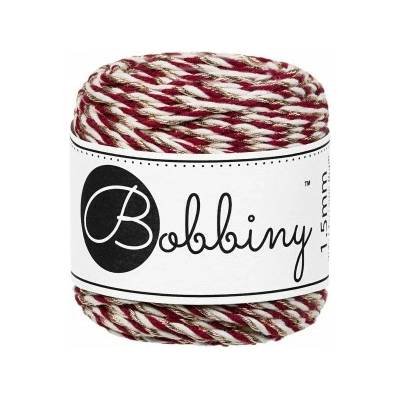 Bobbiny Macrame rope 3PLY - (1,5mm) - Holiday Macrame rope 3PLY - (1,5mm) - Holiday: Holiday champagne