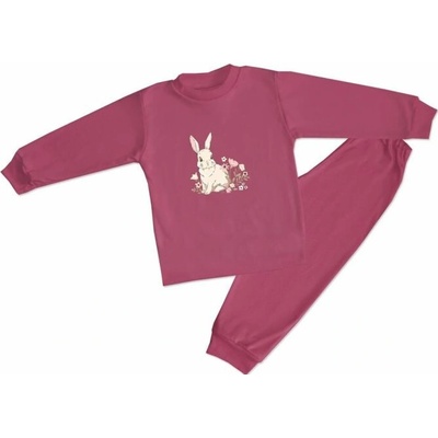 Dievčenské pyžamo Sweet Bunny tm. ružové