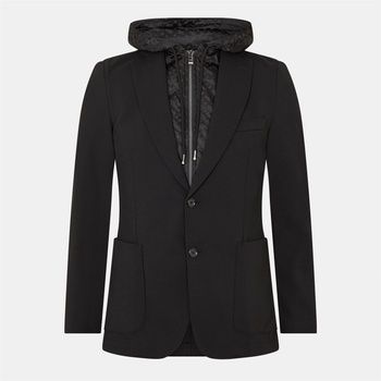 Boss Суичър Boss Men's Hanry Zip Detail Hoodie - Black