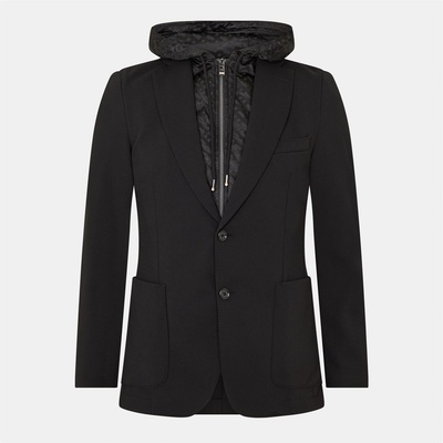 Boss Суичър Boss Men's Hanry Zip Detail Hoodie - Black