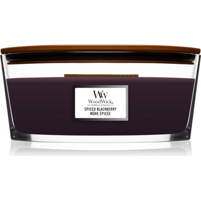 WoodWick Spiced Blackberry ароматна свещ с дървен фитил (hearthwick) 453, 6 гр