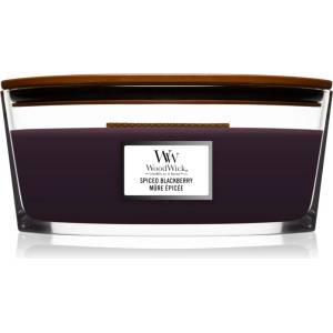 WoodWick Spiced Blackberry ароматна свещ с дървен фитил (hearthwick) 453.6 гр