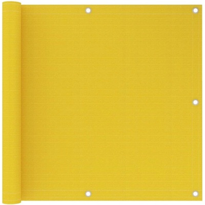Greatstore Balkonová zástěna žlutá 90 x 600 cm HDPE