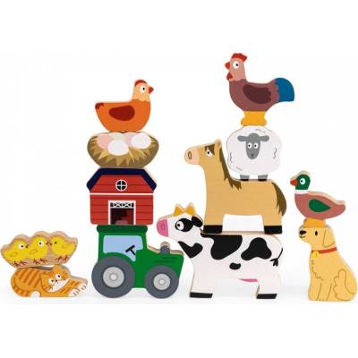 Viga Stack Puzzle Farma Zvieratá