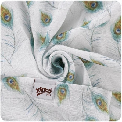 Kikko Bambusová zavinovačka Digi Peacock Feathers