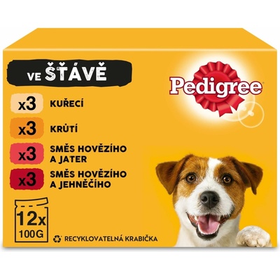 Pedigree Masový výběr se zeleninou ve šťávě 12 x 100 g