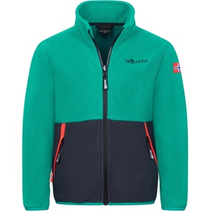 TROLLKIDS Детско поларено яке Trollkids Kid's Storfjord Jacket Fleece jacket - Dark Cyan / Black - размер 176 (EU) (703-4008-0821)