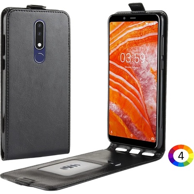 Nokia 3.1 Plus Flip3 Кожен Калъф и Скрийн Протектор