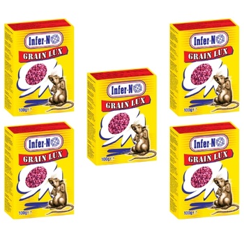 България Infer-no grain lux отрова за мишки и плъхове зърно - 500 гр (3001-5-908)