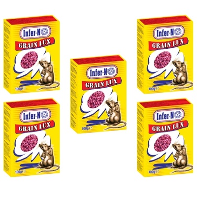България Infer-no grain lux отрова за мишки и плъхове зърно - 500 гр (3001-5-908)