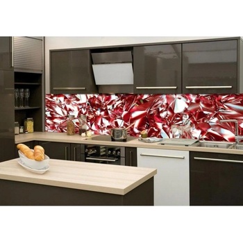 DIMEX ART s. r. o Фототапет за кухня - червен кристал 260 x 60 см
