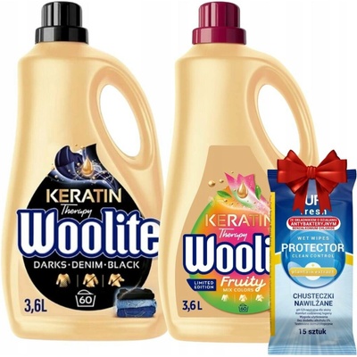 Woolite Black + Color tekutý prací prostředek 2 x 3,6 l +
