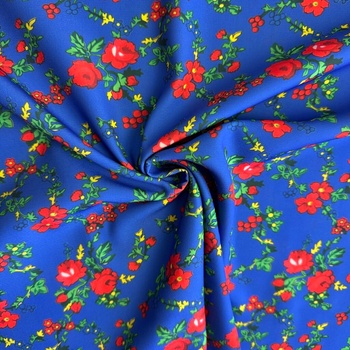 Tibet ľudový vzor MK - Modrá