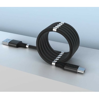 Stablecam 1DJ2030 Magnetický samonavíjací USB nabíjací (Micro USB), 180cm