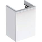 Geberit Smyle Square - Шкаф за мивка, 44x36x62 см, 1 врата, панти отляво, бяло гланц/бяло мат 500.351. 00.1 (500.351.00.1)