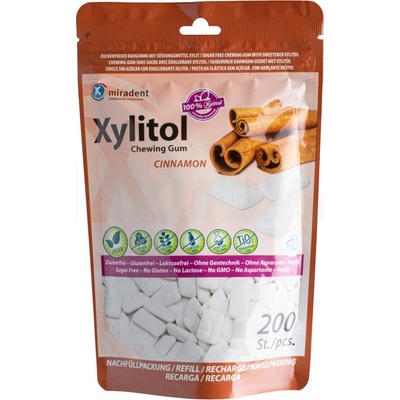 Miradent Xylitol SKOŘICE 200 ks – Sleviste.cz