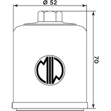 MIW Olejový filtr PO22003