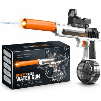 BATTLE Elektrická vodná pištoľ DESERT EAGLE svetelné efekty dostrel 8 10 m 425 ml zásobník
