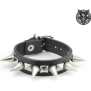 Leather & steel fashion гривна Dragon's spine - LSF1 149
