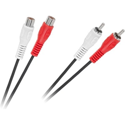 Kábel 2 x RCA zástrčka - 2 x RCA zásuvka 5m