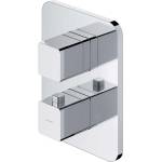Omnires Parma - Термостатичен смесител за скрит монтаж, за 2 уреда, с тяло, хром PM7436CR (PM7436CR)