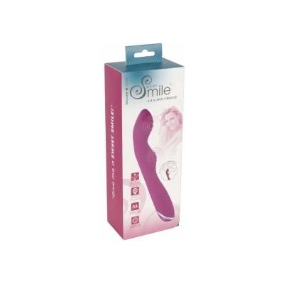 Sweet Smile Dual-Head Vibrator 7 Modes Silicone 23.5cm Pink