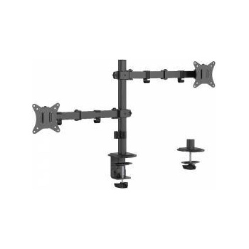 Gembird Desktop Frame for 2 Monitors -Adjustable 17-32inch to 9kg