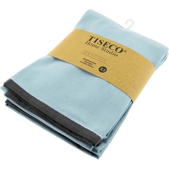 Tiseco Home Studio Памучни кърпи за съдове в комплект 3 бр. 50x70 cm - Tiseco Home Studio (9289BLUE)