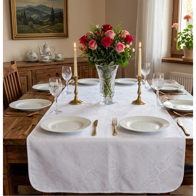 Forbyt Ubrus s nešpínivou úpravou Protiskluzový Růže 40x90 cm