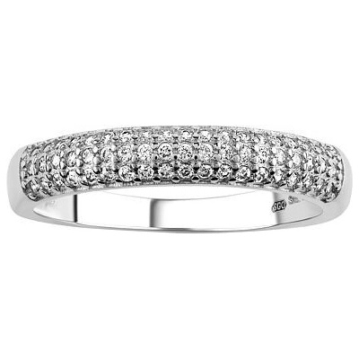 SILVEGO Strieborný prsteň Graas s Brilliance Zirconia MSS405RW
