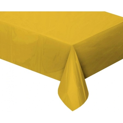 Unique Plastový obrus zlatý 1,83x1,37 m