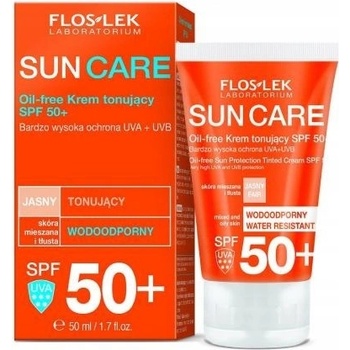 FlosLek Laboratorium Sun Care Derma tónovací ochranný krém pre mastnú a zmiešanú pleť SPF50+ 50 ml