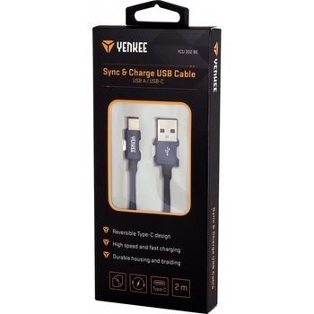 Yenkee UCU 302 BE USB A 2.0 / C 2m