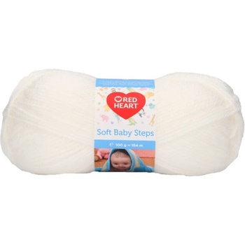 Red Heart Soft Baby Steps 00001 White Плетива прежда (9809672-00001-REDHEART)