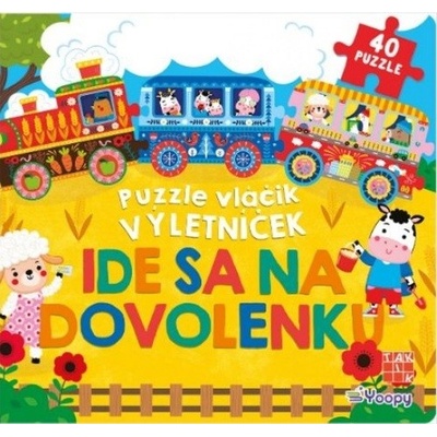 Puzzle vláčik Výletníček: Ide sa na dovolenku