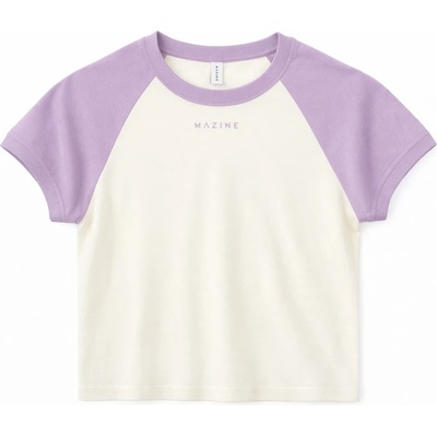 Mazine Дамска тениска Mazine Women's Contrast Sleeves T-Shirt - Orchid / Offwhite (916-6713-0113)