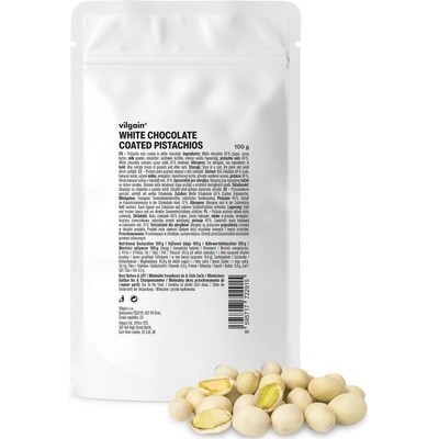 Vilgain Pistácie v čokoláde biela čokoláda 100 g