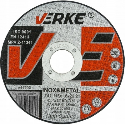 Verke Řezný kotouč 115 x 1,6 x 22,2 mm V44102