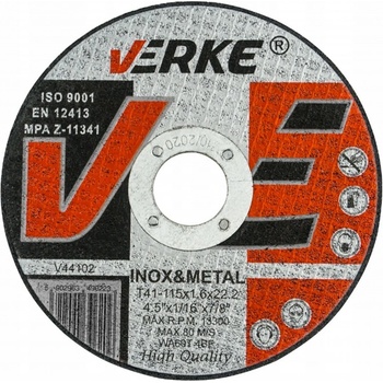 Verke Řezný kotouč 115 x 1,6 x 22,2 mm V44102