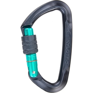 Skylotec Винтов карабинер Skylotec Lime SG Screwgate carabiner - Anthracite / Aquamarine - размер Screw Gate (322-0250-0111)