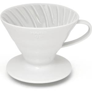 Hario v60 керамичен дриппер за кафе tip-01 Бял
