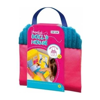 Roter kafer Сгъваема къща за кукли, Tres, 26x24x3 см, синя