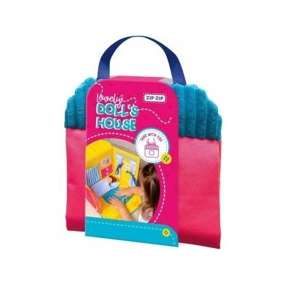 Roter kafer Сгъваема къща за кукли, Tres, 26x24x3 см, синя
