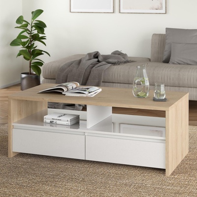 Холна маса Next Jackson Hickory и бял гланц