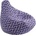Pufrelax Пуф круша, 220л. , Nirvana Hobbit, Zippity Purple, Перящ се калъф, Пълнеж от полистиролни перли, Гама Premium