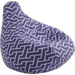 Pufrelax Пуф круша, 220л. , Nirvana Hobbit, Zippity Purple, Перящ се калъф, Пълнеж от полистиролни перли, Гама Premium